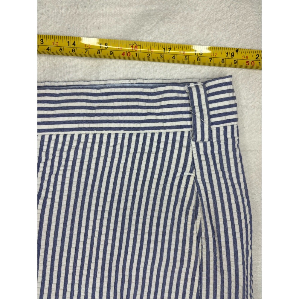 Brooks Brothers 346 Shorts Mens 38 Blue‎ & White Stripe Seersucker 100% Cotton - Picture 3 of 5
